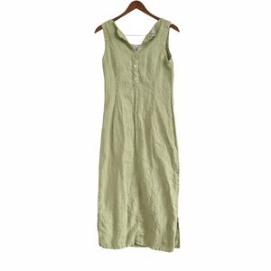 Chic Sleeveless Olive Midi Dress